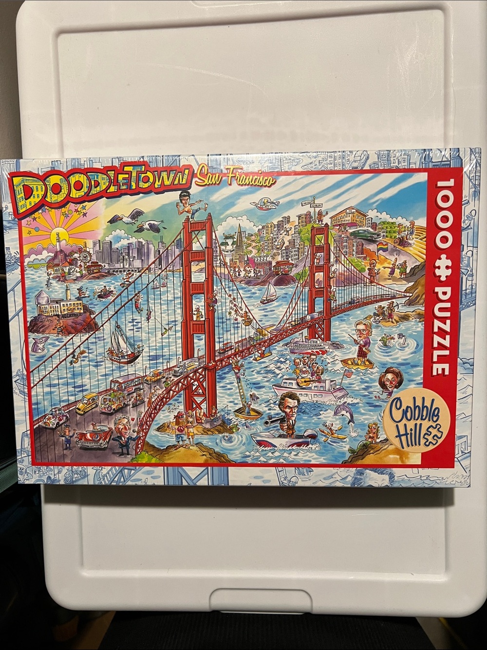 Cobble Hill Doodletown San Francisco Red Bridge 1000-Piece Puzzle